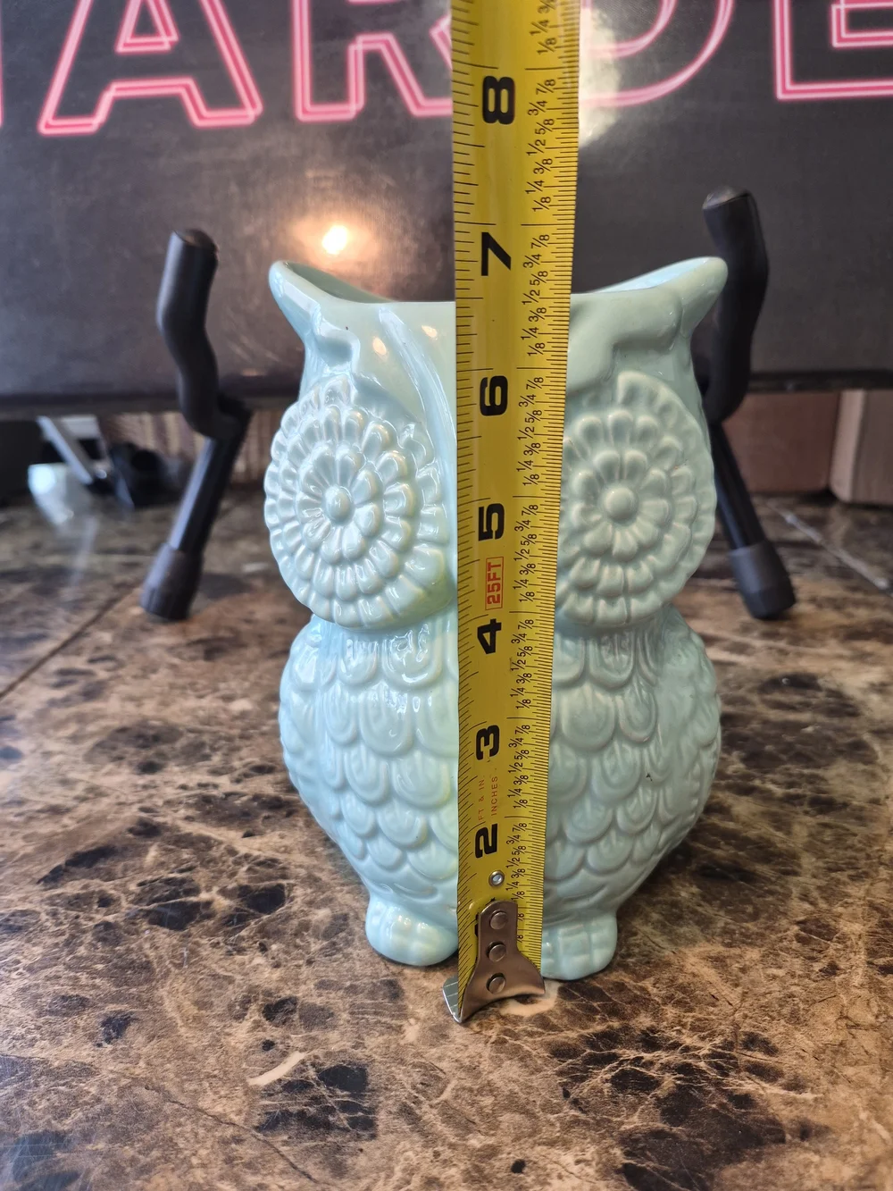 Utensil Holder World Market Ceramic Turquoise Aqua/Blue Owl   The World Market C